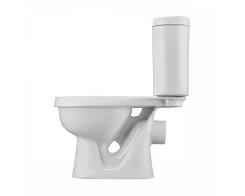 КАСПЕР Унитаз-компакт детский, горизонт. выпуск,1-а режим.арм,сиденье полипроп, пл.кр,белый,САНТЕК 