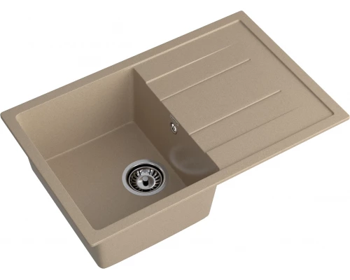 GRANFEST Мойка композит QUADRO GF-Q--780L  чаша с крылом 780*500 мм  песок арт.GF-