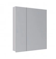 Шкаф зеркальный Lemark UNIVERSAL 70х80 см 2-х дверный, цвет корпуса: Белый глянец