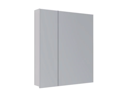 Шкаф зеркальный Lemark UNIVERSAL 70х80 см 2-х дверный, цвет корпуса: Белый глянец