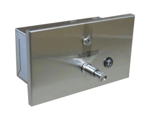 Диспенсер для мыла встраиваемый из нержавеющей стали горизонтальный 1200 мл