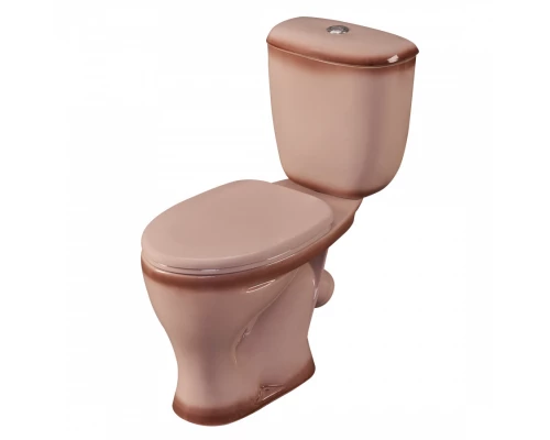 Унитаз-компакт "Воротынский" косой выпуск, с кнопочной арматурой и сиденьем, бежевый  SANTERI