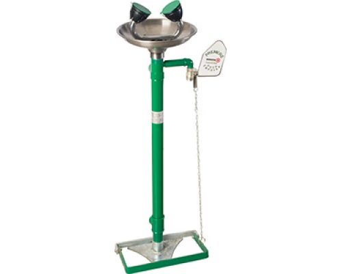 Аварийная раковина для промывки глаз из нержавеющей стали с рычагом и педалью