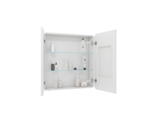 Зеркало-шкаф Elliott LED 800х800 с датчиком движения, розеткой
