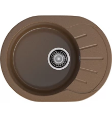 GRANFEST Мойка композит RONDO GF-R--580L  чаша с крылом 579*445мм  терракот арт.GF-