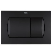 In-Wall Клавиша для инсталляции, двойная 62В, черный матовый. ROCA