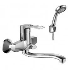 T40 Смеситель для ванны, S-обр.пов.излив 350мм(к/40), р/ОД, хром, ROS, T40-34