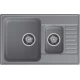 GranFest QUARZ (ECO-21К) Мойка 1,5-чаш+кр 740*480 (темно-серый)