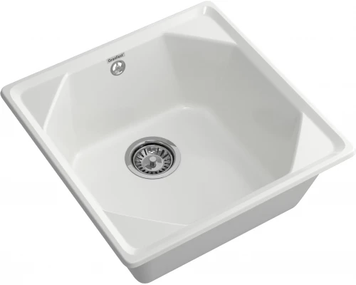 GRANFEST Мойка композит UNIQUE, GF-U-500, 1-чаша 500*500, иней