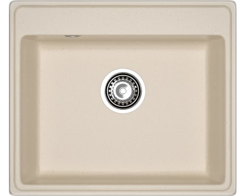 GRANFEST Мойка композит VERTEX, GF-V-580, чаша 580*500, кашемир