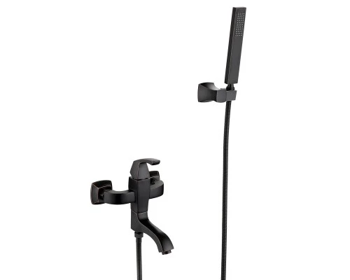 Nubira Смеситель для ванны, пов.излив 180мм лейка, р/ОД, черная бронза, LM, LM6214ORB