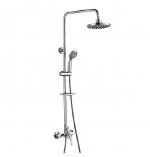 A35 Смеситель для душа, без излива с верх.лейкой 'Троп.дождь', р/ОД, хром, ROS, A35-45