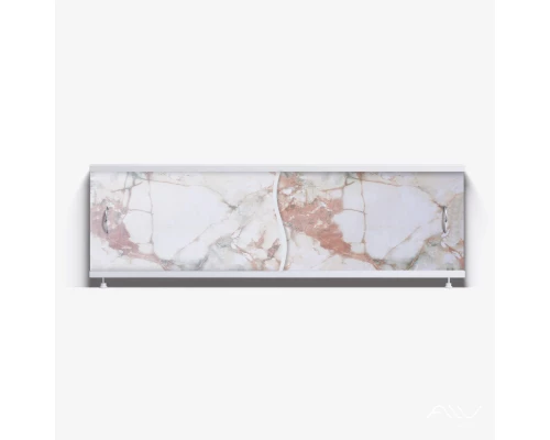 ПРЕМЬЕР Экран для ванны 150 см, полистирол,(кремово-зеленый мрамор-022), ALAVANN