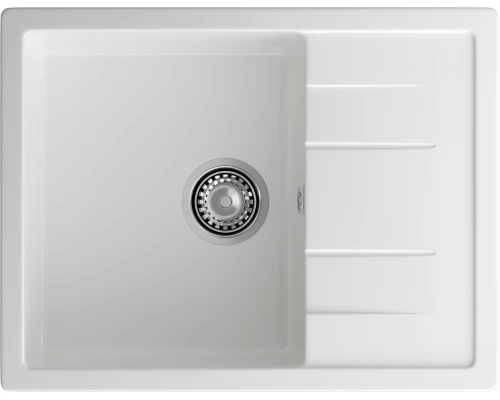 GRANFEST Мойка композит QUADRO GF-Q--650L чаша с крылом  650*500мм  иней  арт.GF-