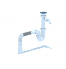 Сифон Ани 1 1/2"*40 прямоточный с отв ст.м. с г/т 40х40/50, ANI PLAST