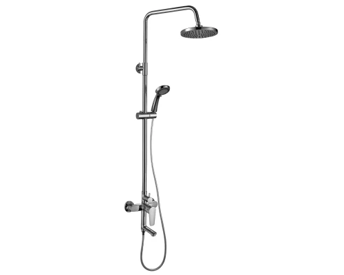 S35 Смеситель для ванны-душа, пов.излив 97мм с верх.лейкой 'Троп.дождь', р/ОД, хром, ROS, S35-46
