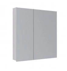 Шкаф зеркальный Lemark UNIVERSAL 80х80 см 2-х дверный, цвет корпуса: Белый глянец