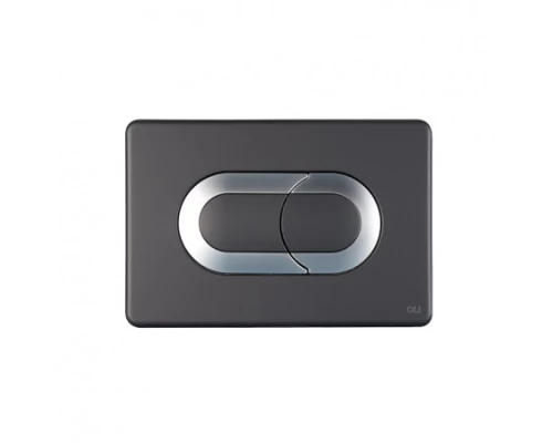 640097 Панель пневм. двойная SALINA, пластик, черный, хром глянцевый, OLI