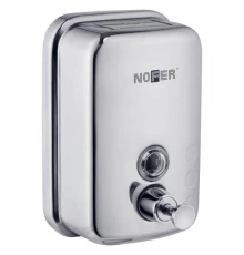 Вертикальный  компактный дозатор для мыла из нержавеющей стали. Глянцевый