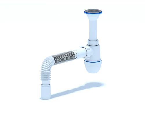 ANI Сифон 1 1/2"* 40с гибкой трубой 40х40 ANI PLAST