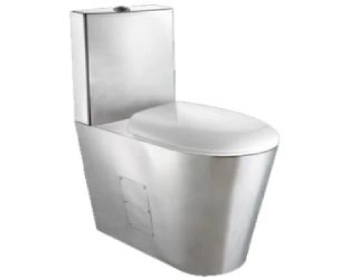 Унитаз из нержавеющей стали со сливным баком 680х370х620 матовый, 13016.S