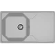 GRANFEST Мойка композит UNIQUE, GF-U-840L, чаш+кр 840*500, серый
