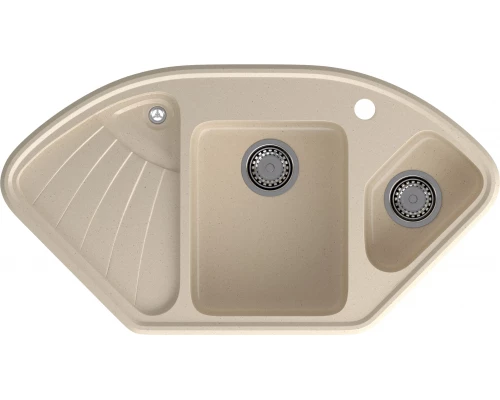 GRANFEST Мойка композит CORNER  GF-C--1040E угловая 1039*560мм, кашемир