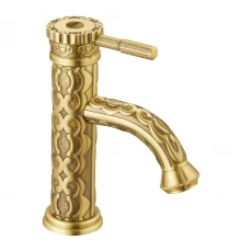 Jasmine Смеситель для раковины, монолит.излив 68мм, р/ОД, бронза, LM, LM6606B