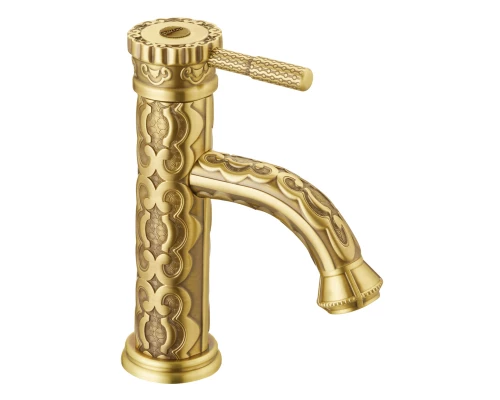 Jasmine Смеситель для раковины, монолит.излив 68мм, р/ОД, бронза, LM, LM6606B