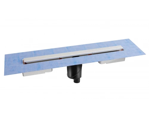 Желоб водосток C1 NORMA 900, матовый хром, S-сифон D50/105мм H50 вертикальный, BERGES