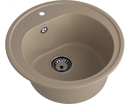 GRANFEST Мойка композит RONDO GF-R--510  D=510мм  песочный   арт.GF-