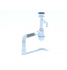 Сифон Ани 1 1/2"  40с отв. с/м с г/тр 40х40/50, ANI PLAST