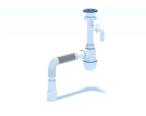 Сифон Ани 1 1/2"  40с отв. с/м с г/тр 40х40/50, ANI PLAST