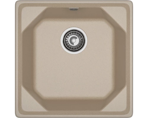 GRANFEST Мойка композит UNIQUE, GF-U-500, 1-чаша 500*500, песочный