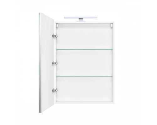 VICTORIA левый зеркальный шкаф 600, 606x141x810 мм, белый глянец