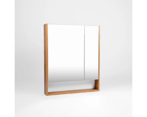Зеркальный шкаф VIANT МАЛЬТА 70 подвесной белый/дуб вотан (VMAL70-ZSH)