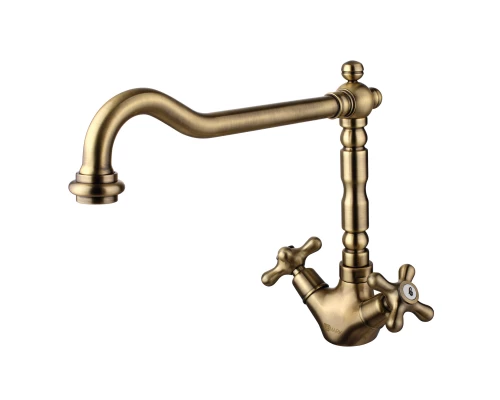 Vintage Смеситель для кухни, пов.излив 252мм, р/ДВ, бронза, LM, LM2805B