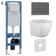 Комплект 3в1 IBERICA BLANCA инсталляция SILENCIO MINI, унитаз BILBAO ALTO белый, кнопка смыва ESTI-R серый матовый (IB.001M.BLA.231.218)