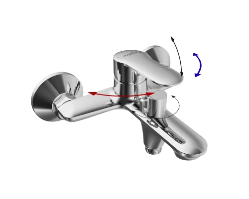 Смеситель для ванны TOKITO KANDA хром (TOK-KAN-1014)