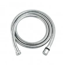 Шланг душевой двухзагибный растяжной от 1,5 до 2 м, TURN-FREE, стальной, хром. LEMARK