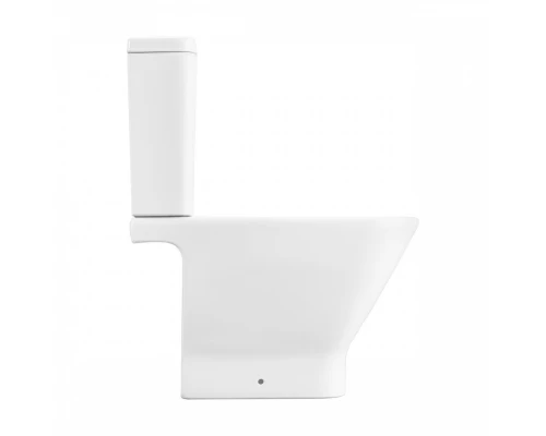 GAP Чаша унитаза напольного, горизонтальный выпуск, белая.  ROCA