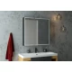 Зеркало-шкаф Mirror Box black Led 800х800