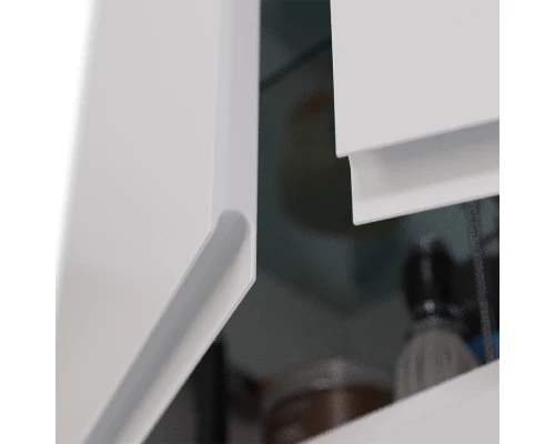 Шкаф Lemark VEON 60 см подвесной, 2-х дверный, цвет корпуса, фасада: Белый глянец