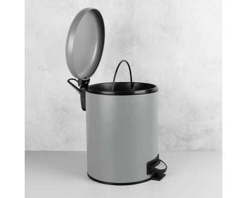 Ведро с крышкой 5 л FIXSEN серый (FX-34024K)