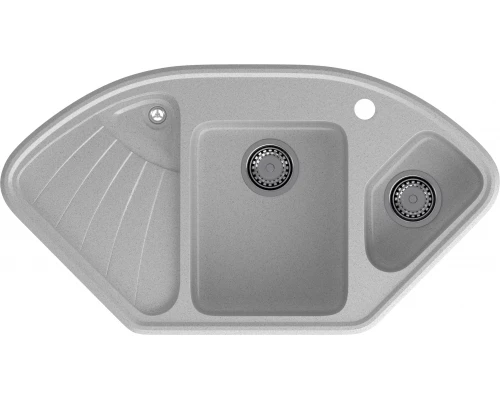GRANFEST Мойка композит CORNER  GF-C--1040E угловая 1039*560мм  серый арт.GF-