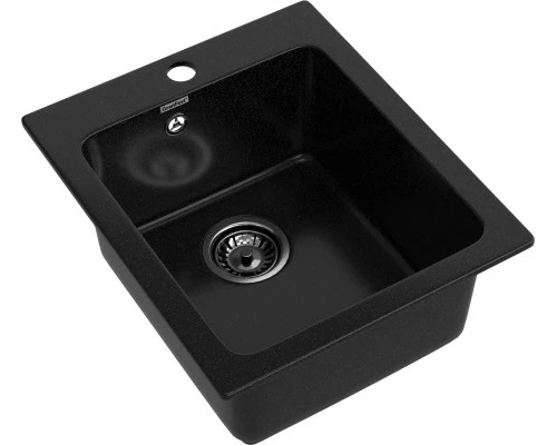 GRANFEST Мойка композит PRACTIK  GF-P--505  1-чаш. 427*505 мм  черный арт.GF-
