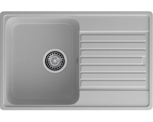 GranFest QUARZ (ECO-78) Мойка чаша+кр 740*480 (серый)