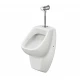 ГАЛА писсуар с креплением, вертикальным сифоном и краном. САНТЕК