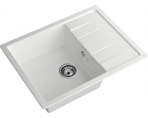 GRANFEST Мойка композит QUADRO GF-Q--650L чаша с крылом  650*500мм  иней  арт.GF-