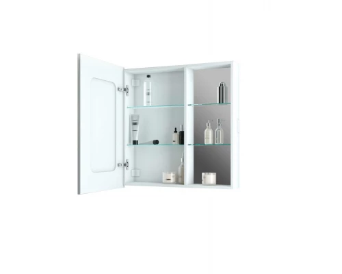 Зеркало-шкаф Aperio LED 800х800 левый с розеткой